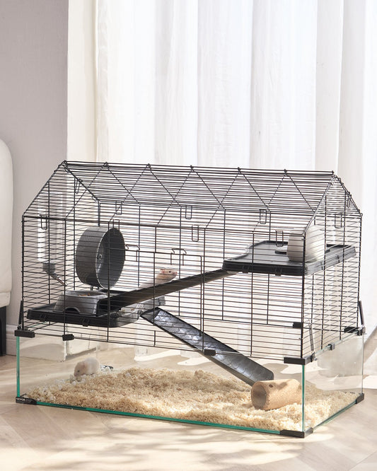 Wire Hamster Cage Habitat 29.5in Small Animal House for Rodents
