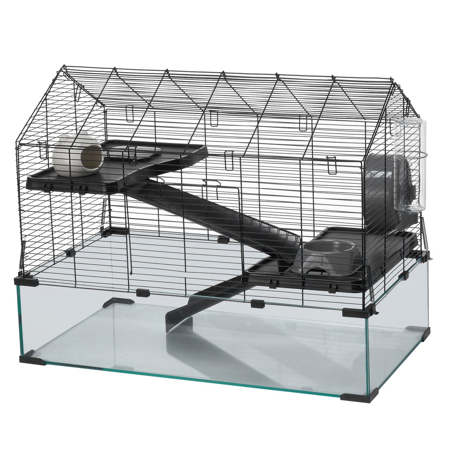 Wire Hamster Cage Habitat 29.5in Small Animal House for Rodents