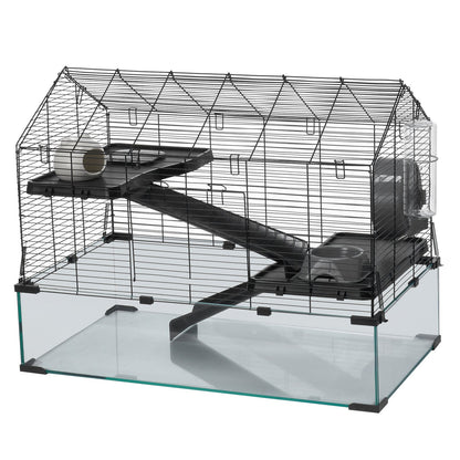 Wire Hamster Cage Habitat 29.5in Small Animal House for Rodents