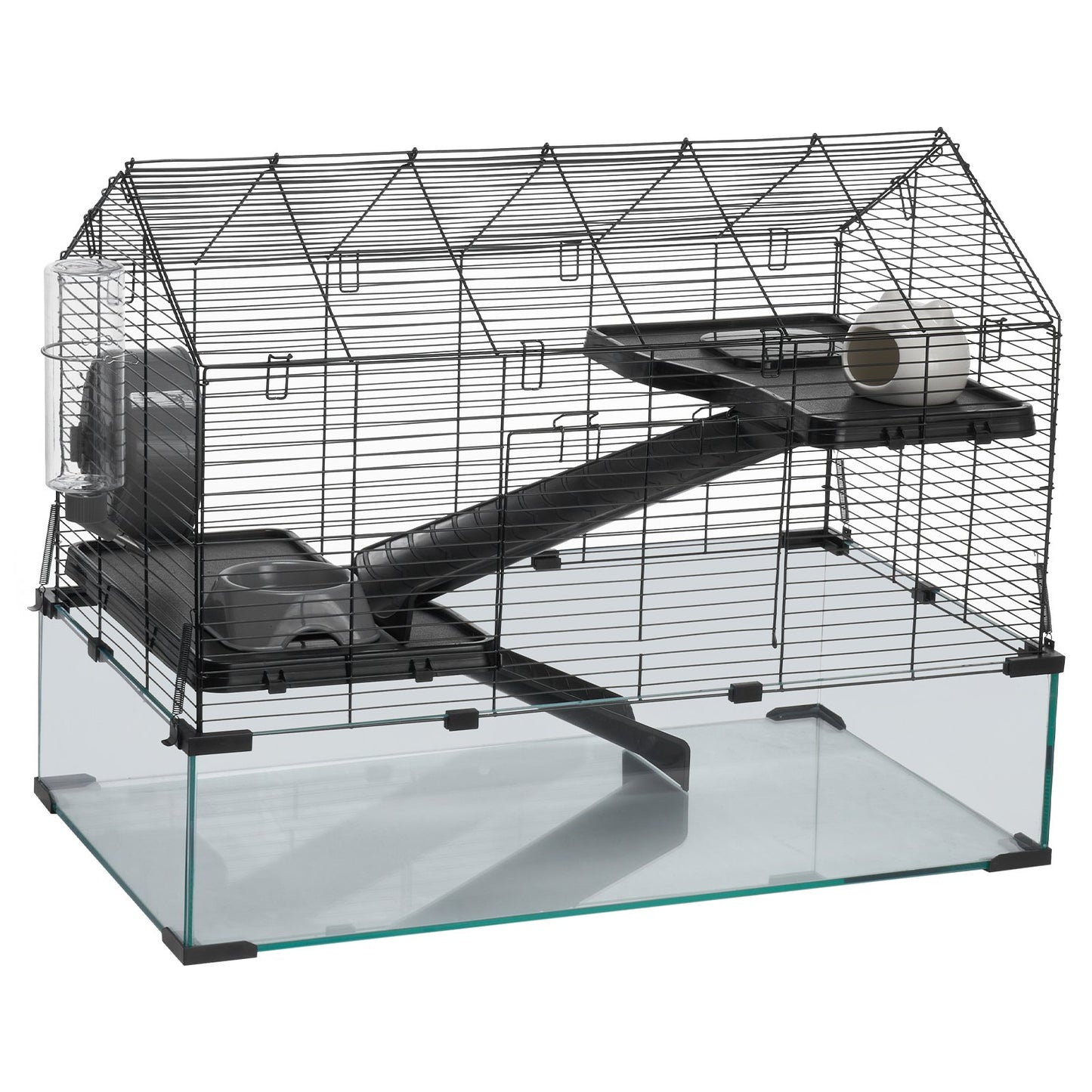Wire Hamster Cage Habitat 29.5in Small Animal House for Rodents