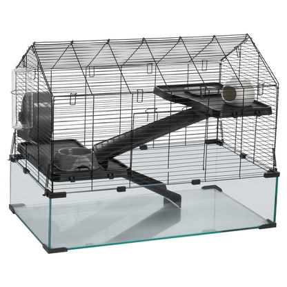 Wire Hamster Cage Habitat 29.5in Small Animal House for Rodents