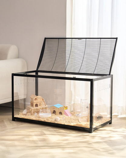 Hamsterbur Habitat 37,8 tum klar gnagare Gerbil-möss smådjurshus