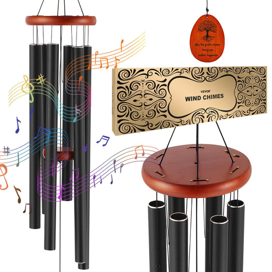 Wind Chimes för utomhus 1042 mm Aluminium Memorial Deep Tone Wind Chimes