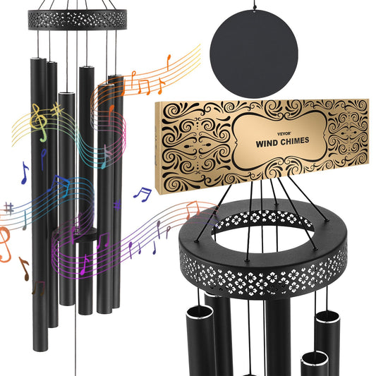 Wind Chimes för utomhus 1473 mm Aluminium Memorial Deep Tone Wind Chimes
