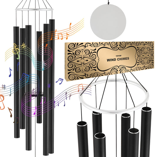 Wind Chimes för utomhus 1677 mm Aluminium Memorial Deep Tone Wind Chimes