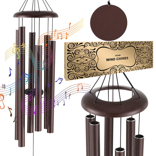 Wind Chimes för utomhus 1143 mm Aluminium Memorial Deep Tone Wind Chimes