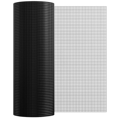 Hårdvaruduk, 36 tum x 100 tum galvaniserad trådnätrulle, 19 gauge kycklingtrådsstängselrulle, vinylbeläggning metalltrådsnät för hönshusbarriär, kaninormstaket, fjäderfäinhägnader