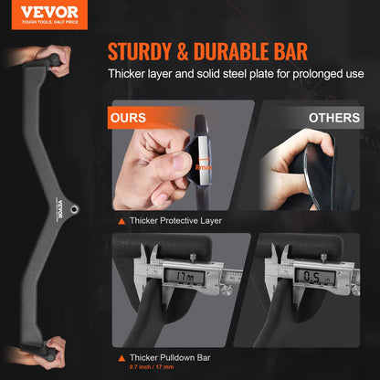 LAT Pulldown Bar Tricep Handtag Attachment V-bar kabelmaskin för hemmagym