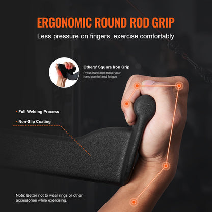 LAT Pulldown Bar Tricep Handtag Attachment V-bar kabelmaskin för hemmagym