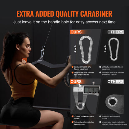 LAT Pulldown Bar Tricep Handtag Attachment V-bar kabelmaskin för hemmagym