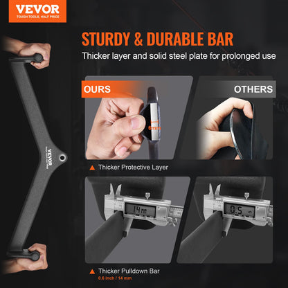 LAT Pulldown Bar Tricep Handle Attachment V-bar Cable Machine for Home Gym