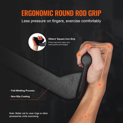LAT Pulldown Bar Griff Befestigung V-bar T-bar Kabel Maschine für Home Gym