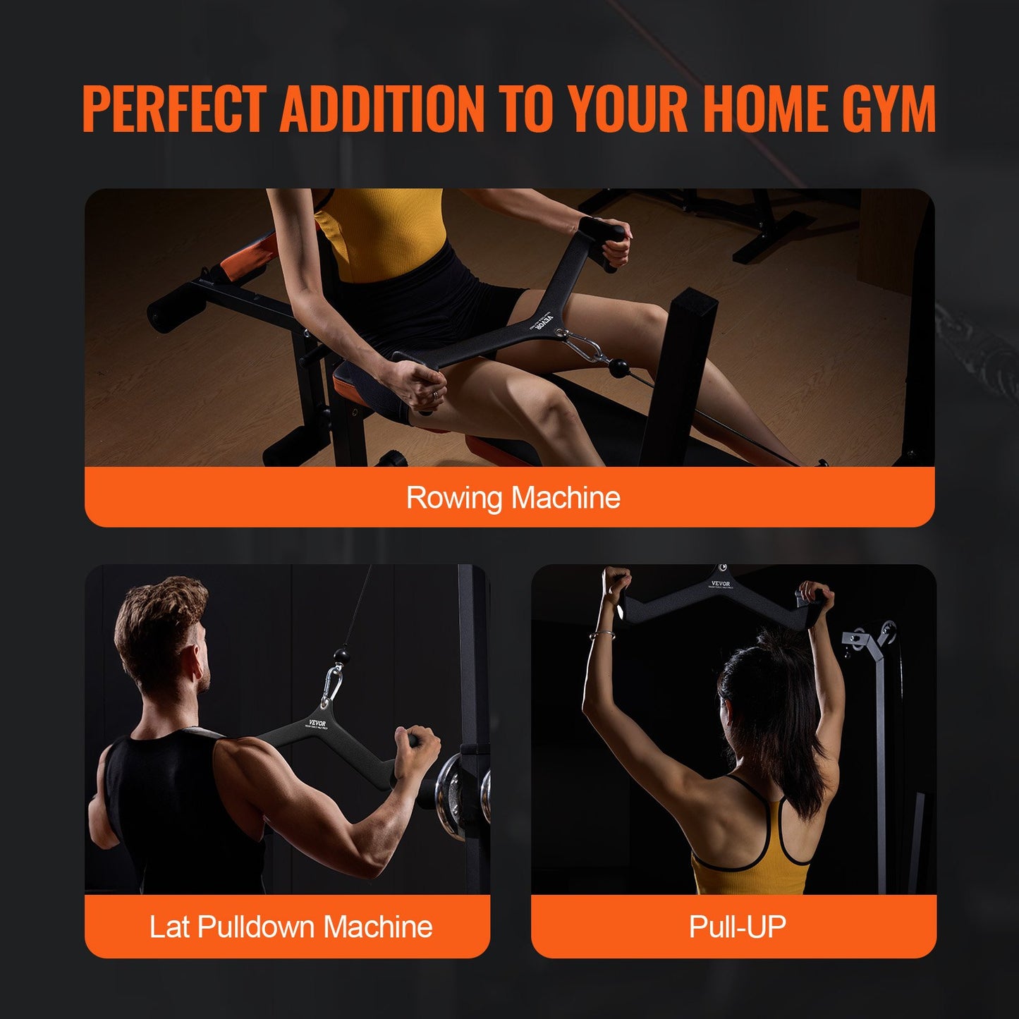 LAT Pulldown Bar Griff Befestigung V-bar T-bar Kabel Maschine für Home Gym