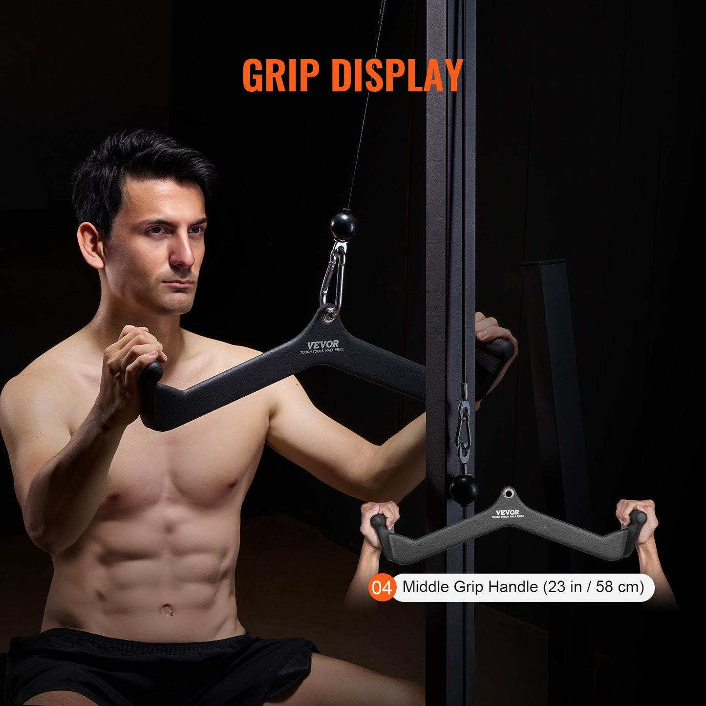 LAT Pulldown Bar Trizeps Griff Befestigung V-bar Kabel Maschine für Home Gym