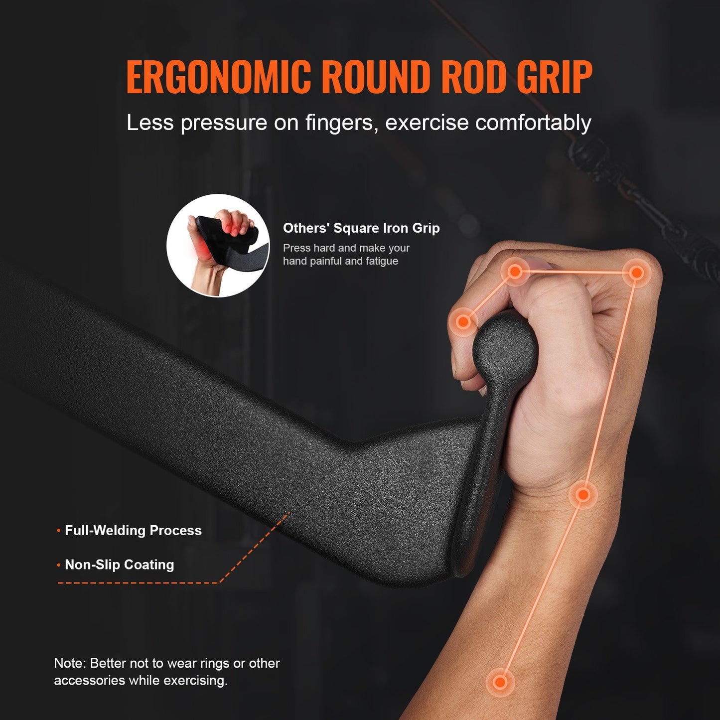 LAT Pulldown Bar Griff Befestigung V-bar T-bar Kabel Maschine für Home Gym