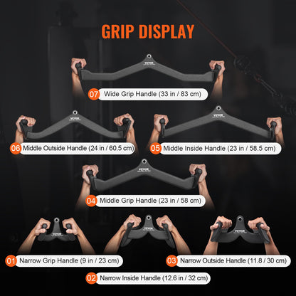 LAT Pulldown Bar Griff Befestigung V-bar T-bar Kabel Maschine für Home Gym
