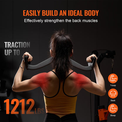 LAT Pulldown Bar Griff Befestigung V-bar T-bar Kabel Maschine für Home Gym