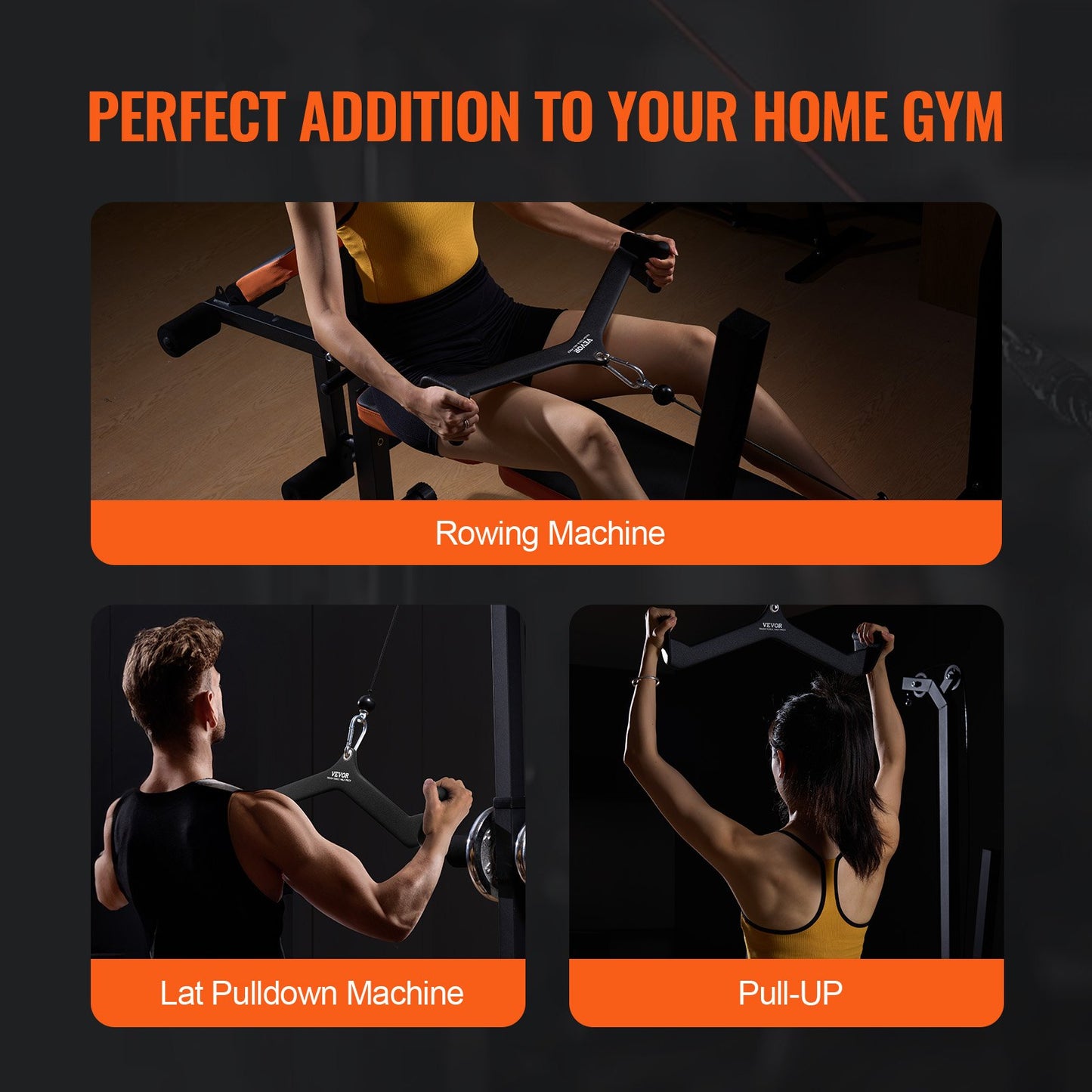 LAT Pulldown Bar Griff Befestigung V-bar T-bar Kabel Maschine für Home Gym