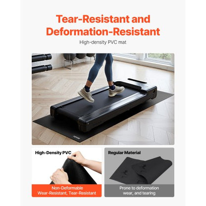 Treadmill mat for carpet 6 mm thick 915x1980 mm exercise mat for equipment