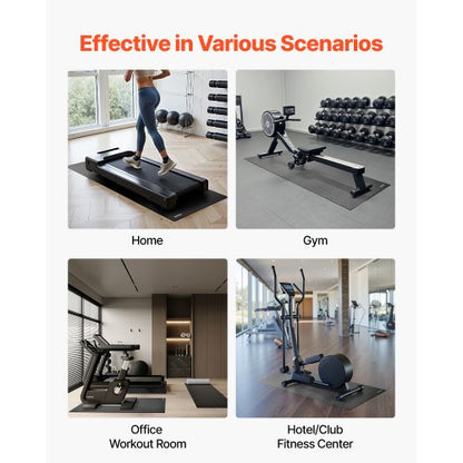 Treadmill mat for carpet 6 mm thick 760x1525 mm exercise mat for equipment