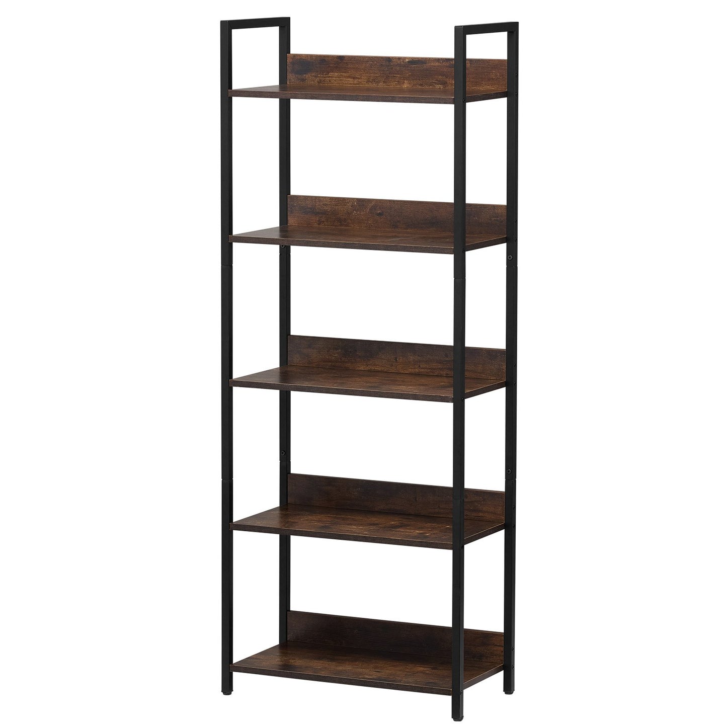 Metal Bookcase Open Bookcase 5-Level for Living Room Bedroom &amp; Office