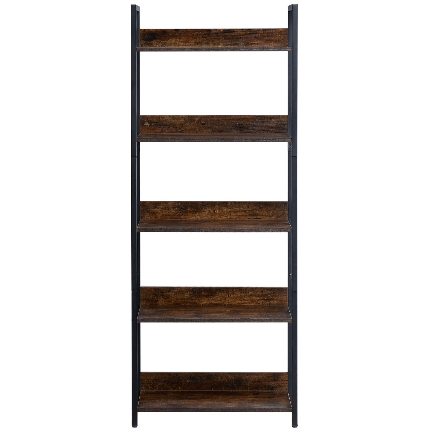 Metal Bookcase Open Bookcase 5-Level for Living Room Bedroom &amp; Office