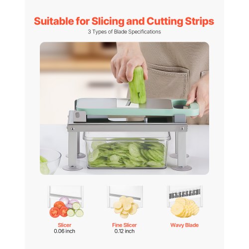 Vegetable Chopper Mandoline Slicer All-in-1 Food Vegetable Cutter 9 Blades
