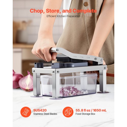 Vegetable Chopper Mandoline Slicer All-in-1 Food Vegetable Cutter 8 Blades
