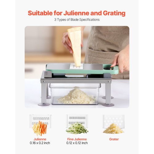Vegetable Chopper Mandoline Slicer All-in-1 Food Vegetable Cutter 8 Blades
