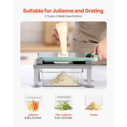 Vegetable Chopper Mandoline Slicer All-in-1 Food Vegetable Cutter 8 Blades