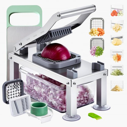 Vegetable Chopper Mandoline Slicer All-in-1 Food Vegetable Cutter 8 Blades