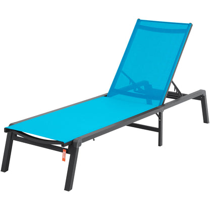 Chaise Lounge Chair Outdoor Patio Lounge Chair with adjustable 5 position