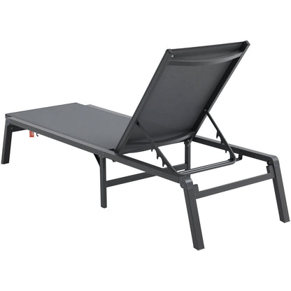 Chaise Lounge Chair Outdoor Patio Lounge Chair with adjustable 5 position