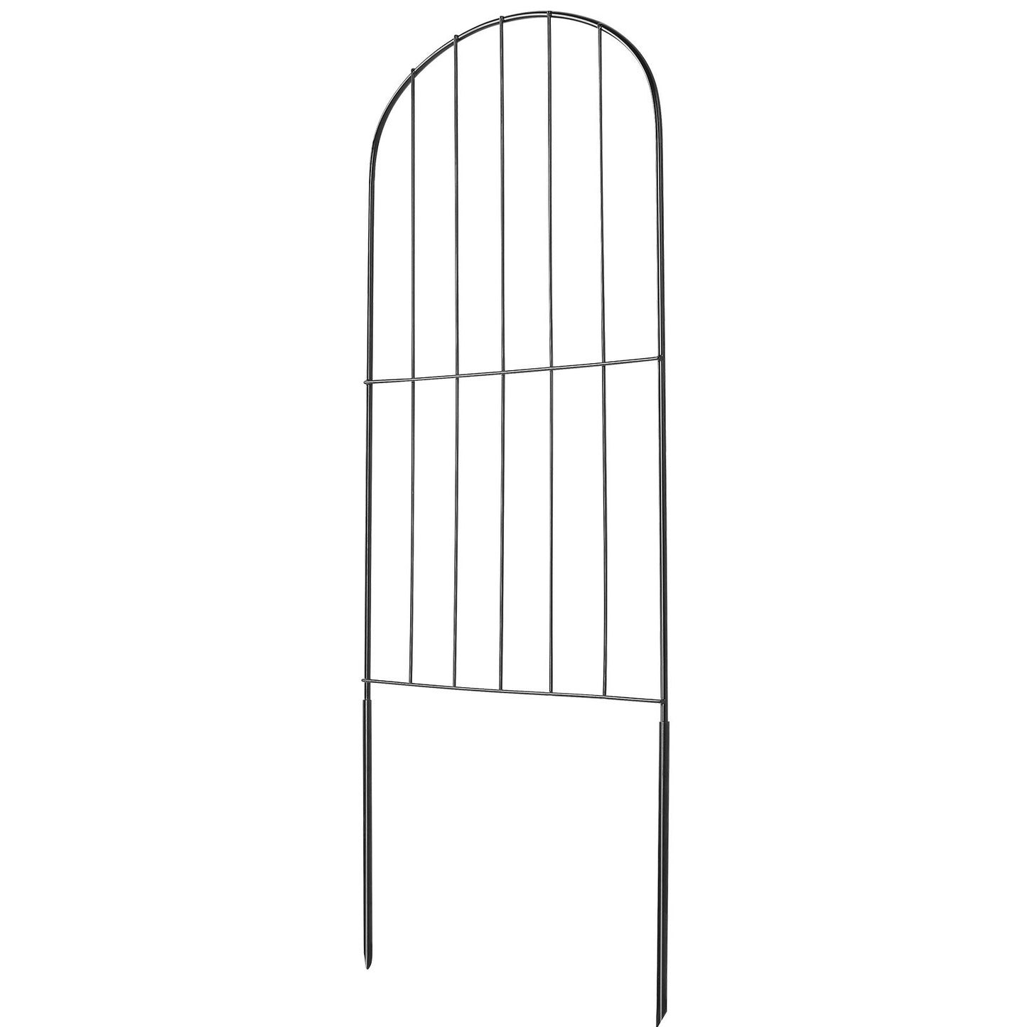 Garden Fence, No Dig Fence 24''(H)x13''(L) Animal Barrier Fence, Decorative Underground Garden Fence with 2 Inch Spike Spacing, Metal Dog Fence for Yard and Patio, 28-Pack