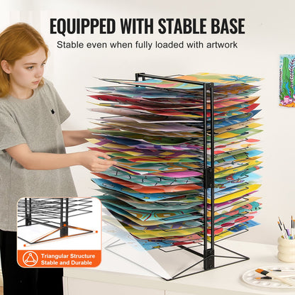 Art Drying Rack 50 Removable Shelves Painting Drying Rack for Classroom