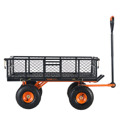 Trädgårdsdumpvagn Kraftig metallgårdsvagnar och vagnar 400 lbs Loading