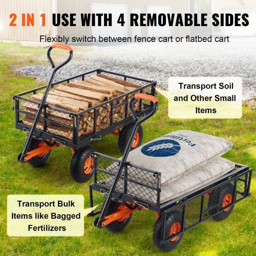 garden dump cart Heavy duty metal garden carts and wagons 880 lbs Loading | EU