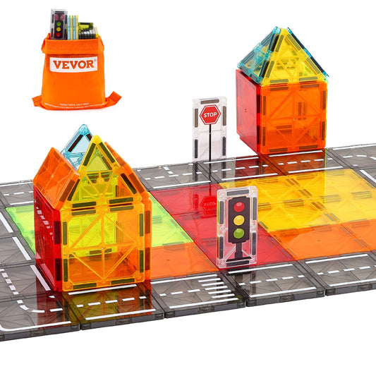 Magnetiska plattor Magnetisk byggleksak 56 ST Magnetblock för barn 3D-set