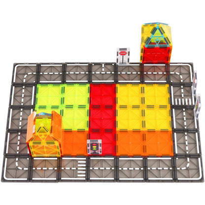 Magnetiska plattor Magnetisk byggleksak 56 ST Magnetblock för barn 3D-set