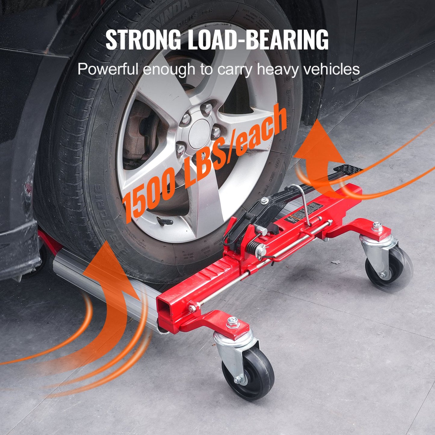 Rad Dolly Heavy Duty Fahrzeug Positionierung Reifen Auto Heber 1500Lbs 2 Pack