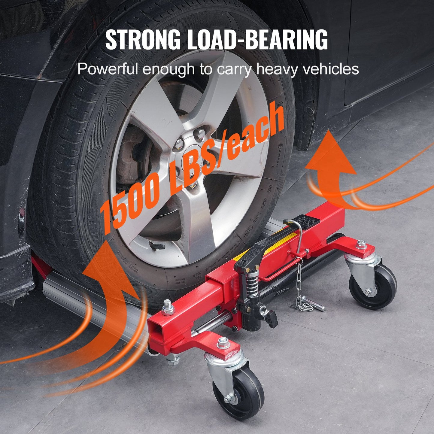 Rad Dolly Heavy Duty Fahrzeug Positionierung Reifen Auto Heber 1500Lbs 2 Pack