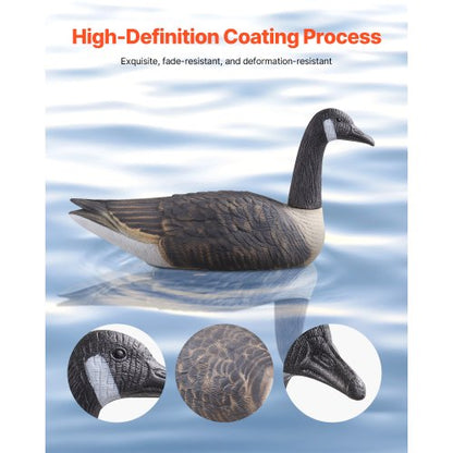 Canada Goose Decoy Utomhusgåsflytare med ultrarealistisk färg 6-pack