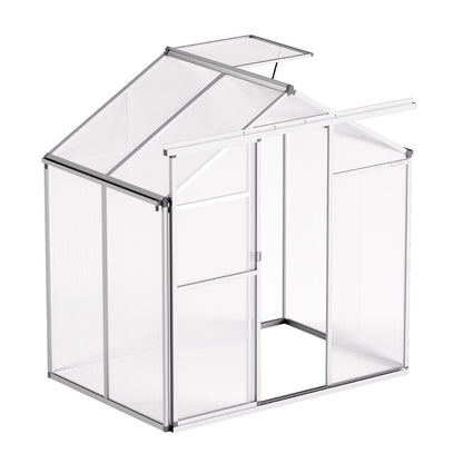 Polycarbonate Greenhouse 6 x 4 Ft Outdoor Walk-in Greenhouse for Garden