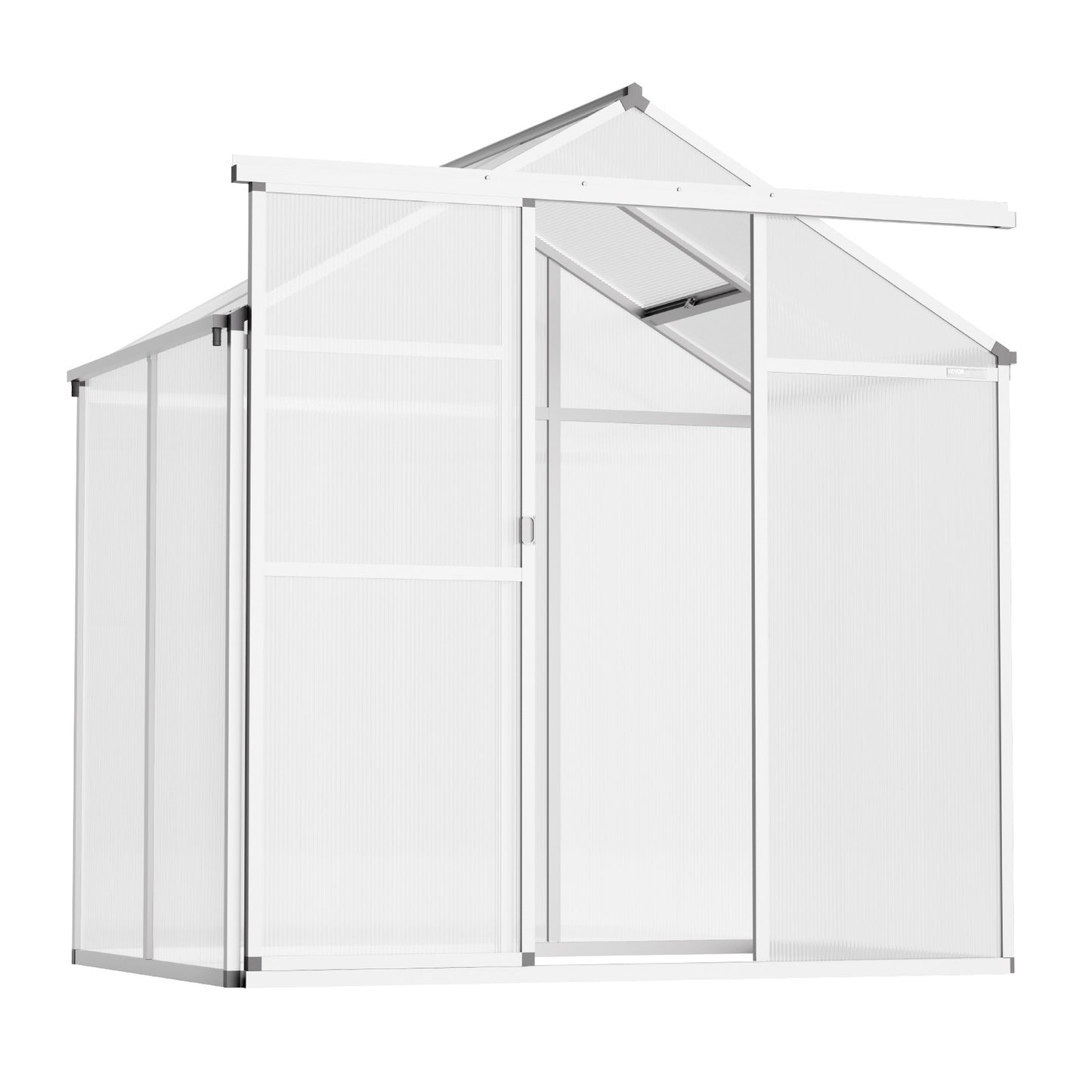 Polycarbonate Greenhouse 6 x 4 Ft Outdoor Walk-in Greenhouse for Garden