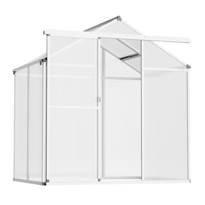 Polycarbonate Greenhouse 6 x 4 Ft Outdoor Walk-in Greenhouse for Garden