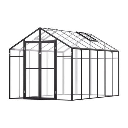 Polykarbonatväxthus 8 x 12 Ft Outdoor Walk-in Växthus för trädgård