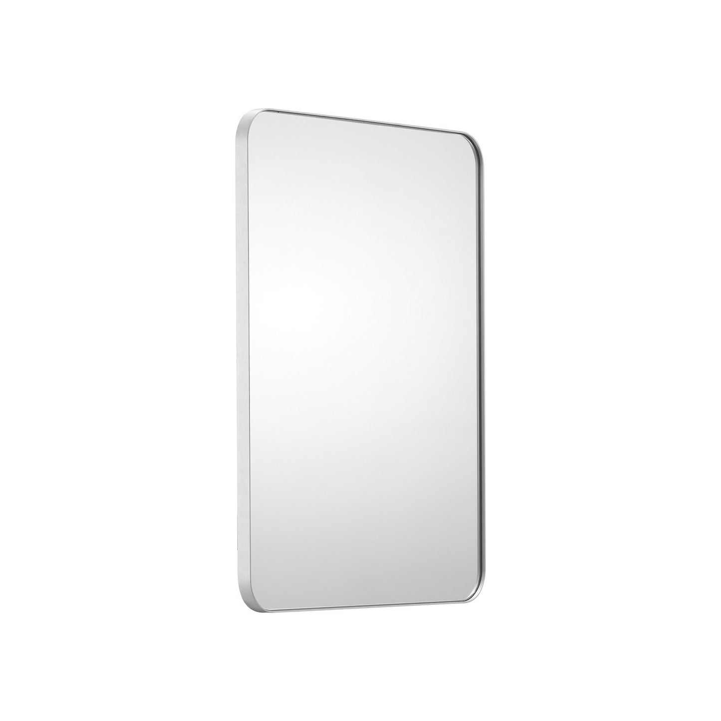 Square Wall Mounted Mirror 22" x 30" Mirror with Aluminum Frame