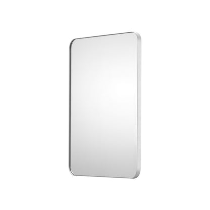 Square Wall Mounted Mirror 22" x 30" Mirror with Aluminum Frame