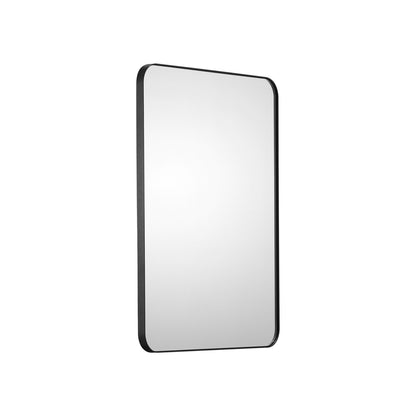Square Wall Mounted Mirror 22" x 30" Mirror with Aluminum Frame
