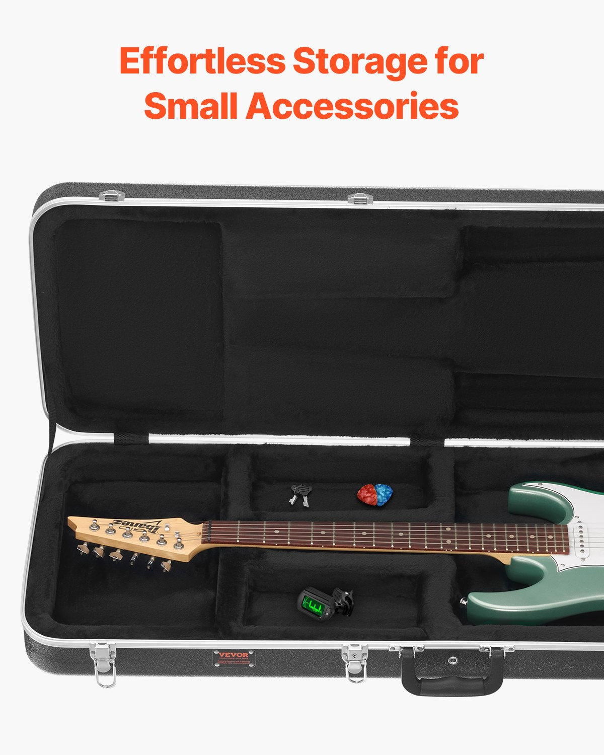 Electric Guitar Hard Case 41.34 in with Lock and Keys for Electric Guitar